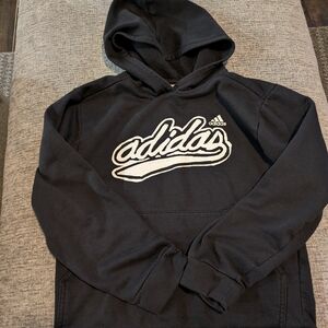 Adidas Boy's Black Hoodie Sweater